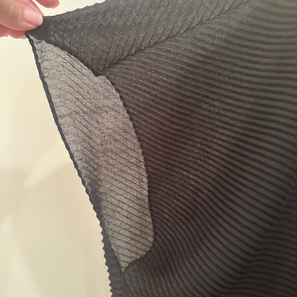 Adrienne Vittadini Black Sheer Cardigan/Wrap Boho Lightweight OS - Picture 5 of 7